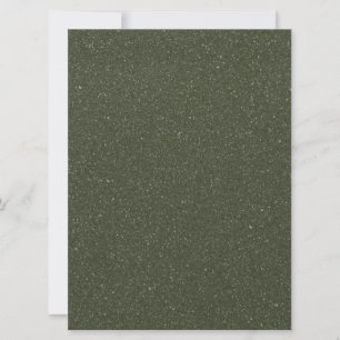 Textured Moss Green Flat Holiday Card – Customize