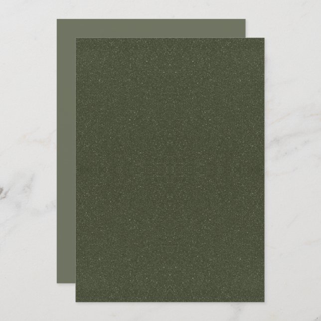 Textured Moss Green Flat Program – Customisable Programme (Front/Back)