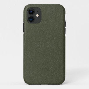 Textured Moss Green iPhone 11 Case – Customisable