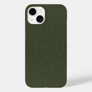 Textured Moss Green iPhone 14 Case – Customisable