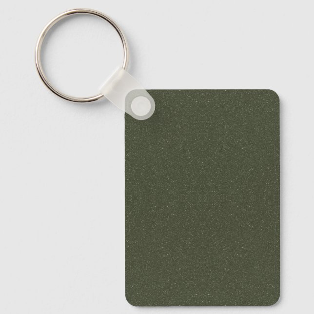 Textured Moss Green Keychain for Custom Use (Front)