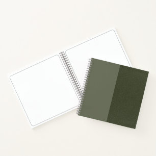 Textured Moss Green Sketchbook – Customisable Notebook