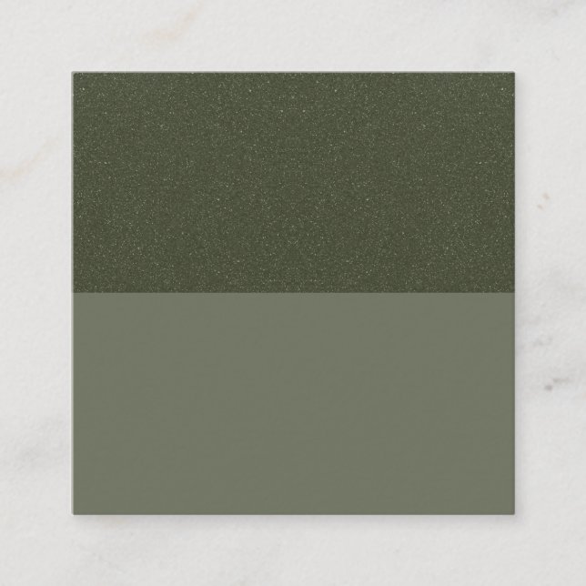 Textured Moss Green Split Referral Card - Custom (Front)