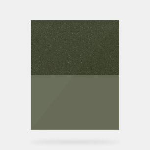 Textured Moss Green Top Acrylic Sign – Customize