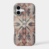 Textured Native American | Tribal Terraccota Brown