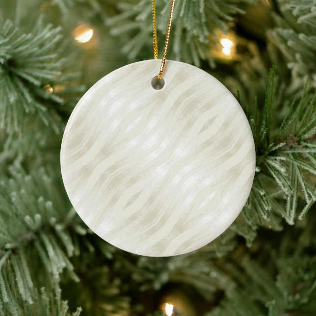 Textured noble light beige and white ceramic tree decoration (Tree)