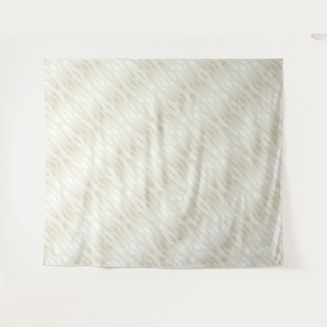Textured noble light beige and white tapestry (Front (Horizontal))