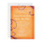 Textured Orange with Plum Swirls Wedding Invite