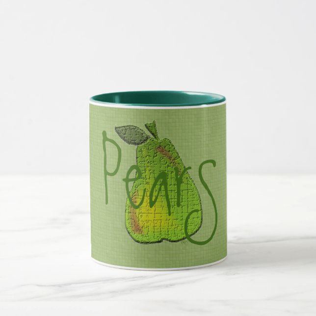 Textured Pear Tiled Mug (Center)