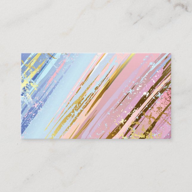 Textured Pink Background Appointment Card (Front)