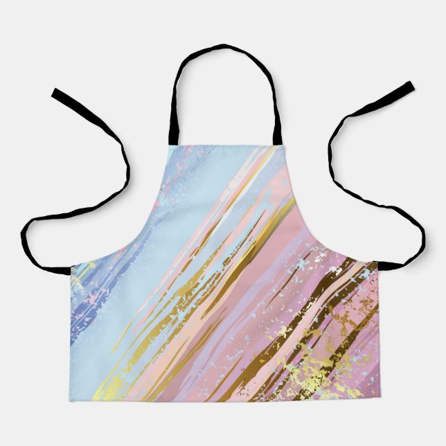 Textured Pink Background Apron (Front)
