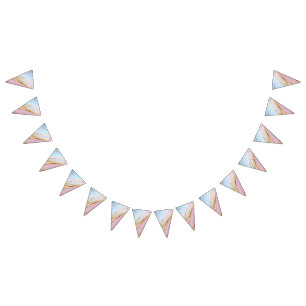 Textured Pink Background Bunting