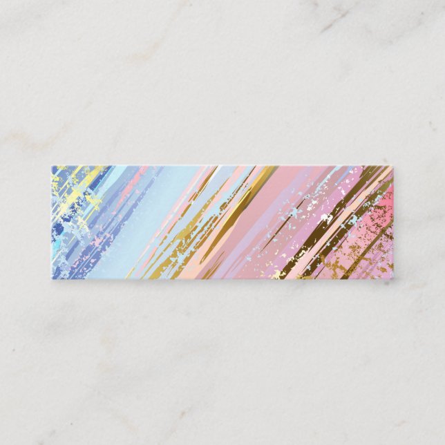Textured Pink Background Calling Card (Front)