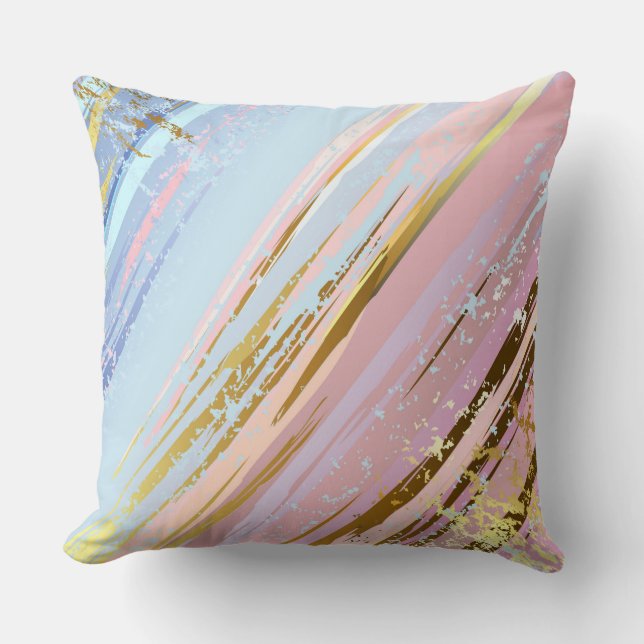 Textured Pink Background Cushion (Front)