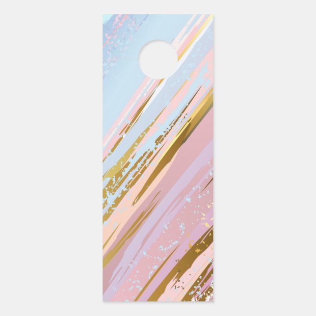Textured Pink Background Door Hanger (Front)