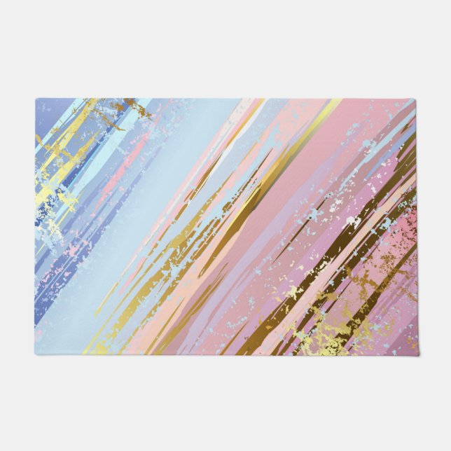 Textured Pink Background Doormat (Front)
