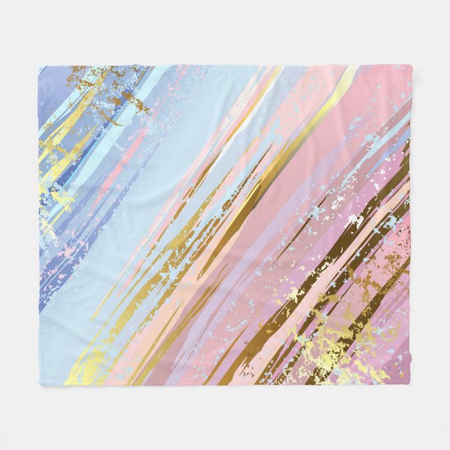 Textured Pink Background Fleece Blanket (Front (Horizontal))