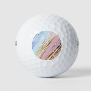 Textured Pink Background Golf Balls