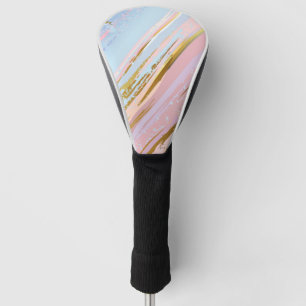 Textured Pink Background Golf Head Cover