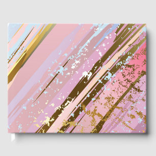 Textured Pink Background Guest Book