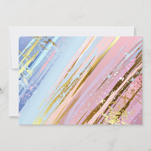 Textured Pink Background Holiday Card (Front)