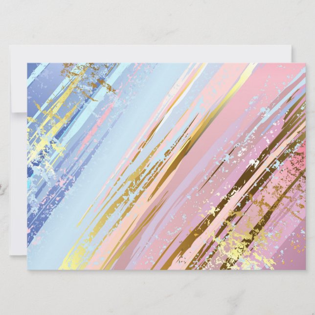Textured Pink Background Holiday Card (Front)