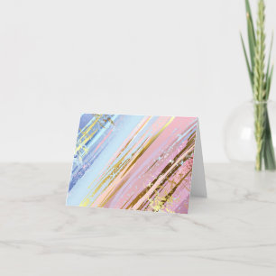 Textured Pink Background Holiday Card