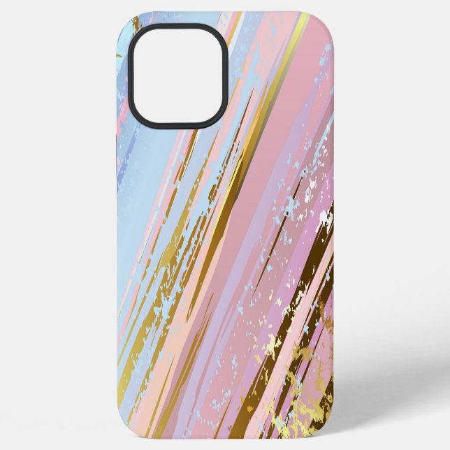 Textured Pink Background iPhone Case (Back)