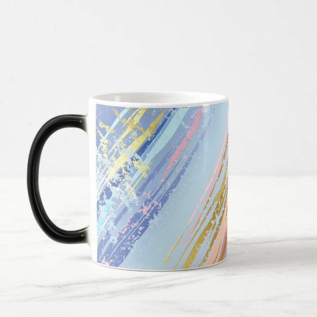 Textured Pink Background Magic Mug (Left)