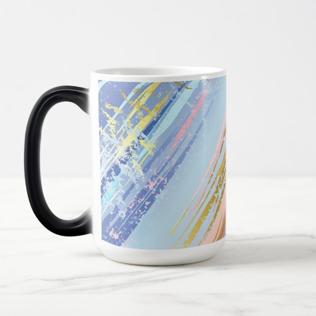 Textured Pink Background Magic Mug (Left)