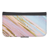 Textured Pink Background Samsung Galaxy Wallet Case (Front (Horizontal))