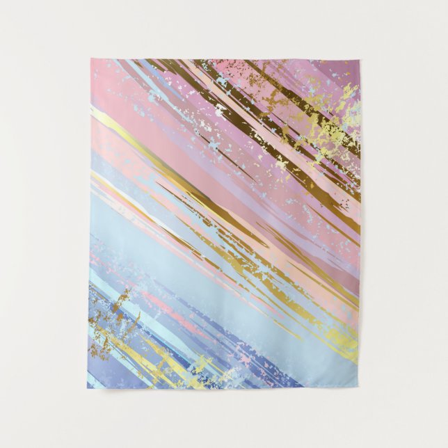 Textured Pink Background Tapestry (Front)