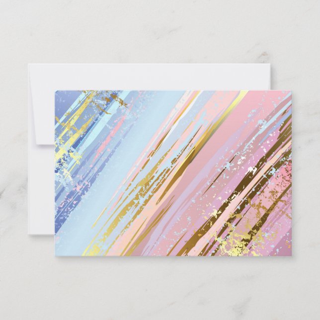 Textured Pink Background Thank You Card (Front)