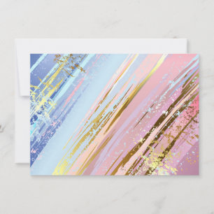 Textured Pink Background Thank You Card