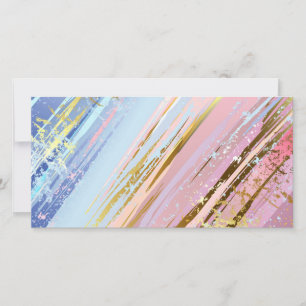 Textured Pink Background Thank You Card