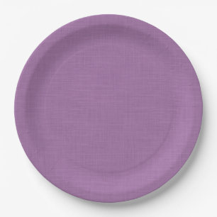 Textured pleasant lilac.  paper plate