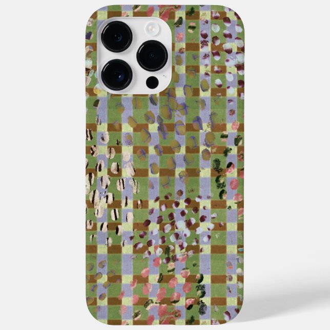 Textured Pointillism Grid Pattern Artwork Case-Mate iPhone Case (Back)