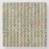 Textured Pointillism Grid Pattern Artwork