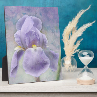 Textured Purple Iris Plaque