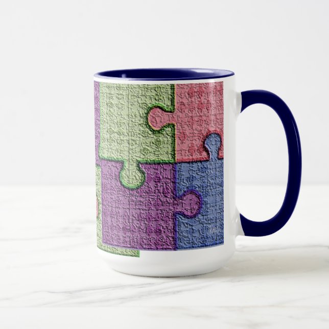Textured Puzzle Mug (Right)