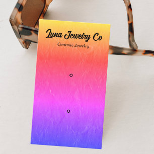 Textured Rainbow 2 Pin Jewellery Business Card