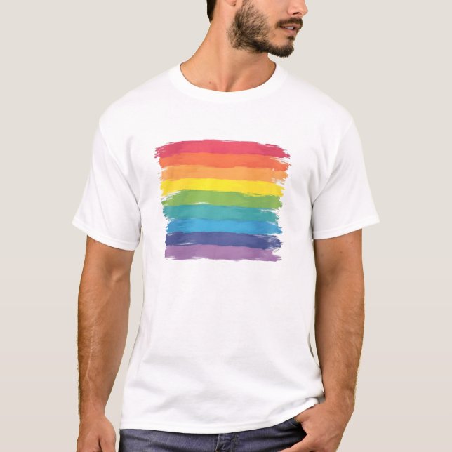 Textured Rainbow T-Shirt (Front)