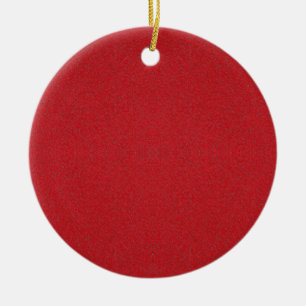 Textured Red Custom Ornament