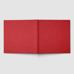 Textured Red Glitter Guest Book – Customisable