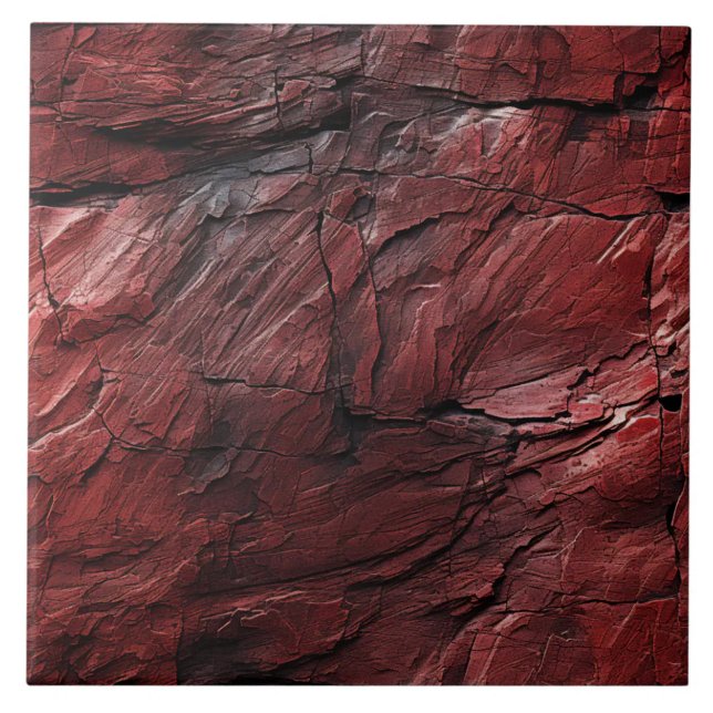 Textured Red Rocks Tile (The complete printed tile design. Tiles sold individually.)