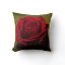 Textured Red Rose Pillow