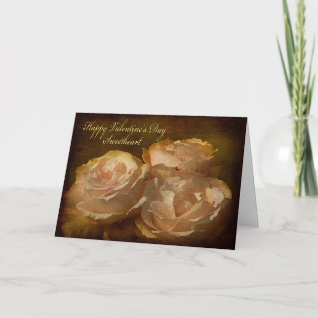 Textured Rose Valentine's Day Card (Front)