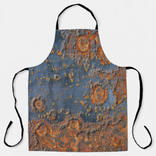 Textured rusted metal background. apron