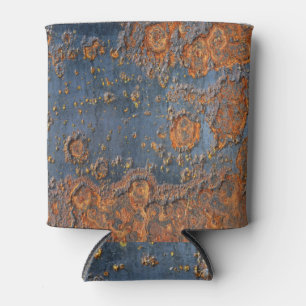 Textured rusted metal background. can cooler