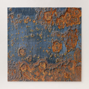 Textured rusted metal background. jigsaw puzzle